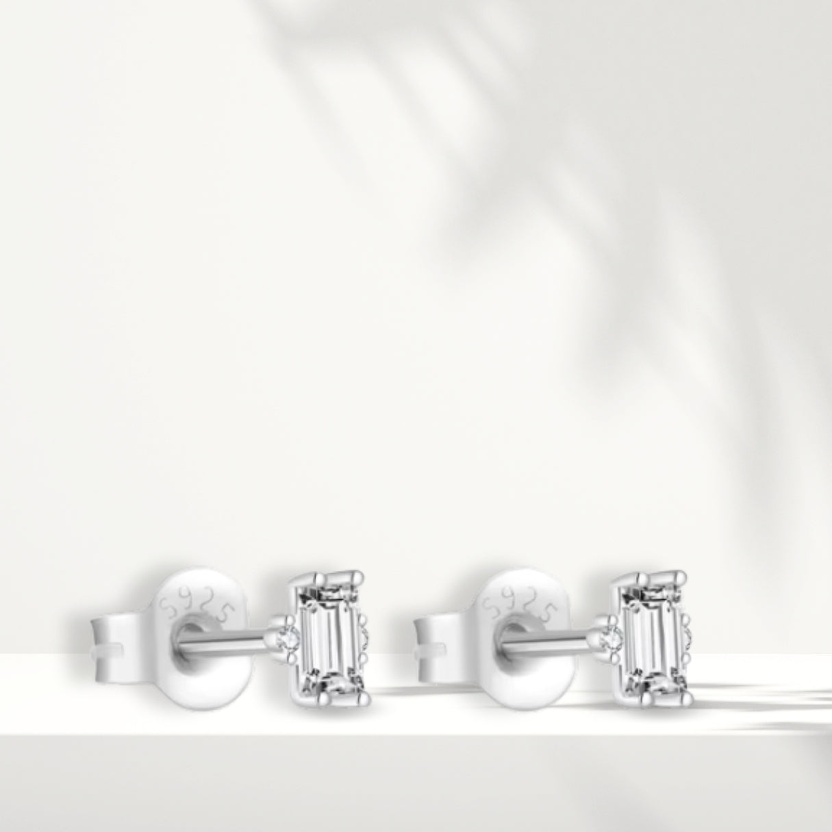 Orecchini in argento bianco