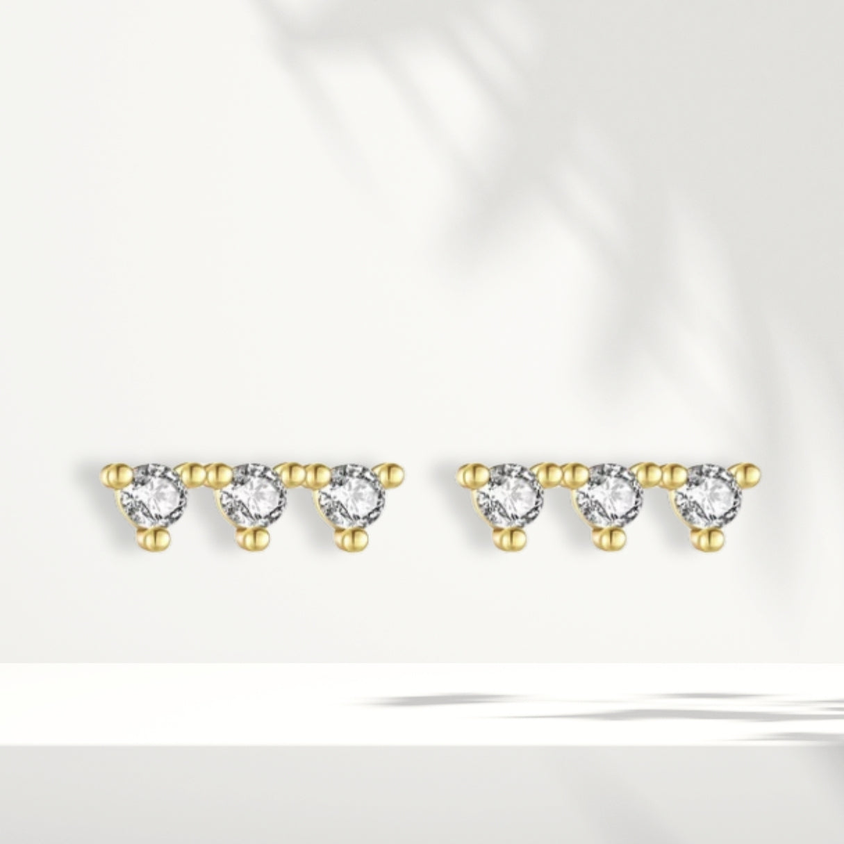 Orecchini in argento bianco