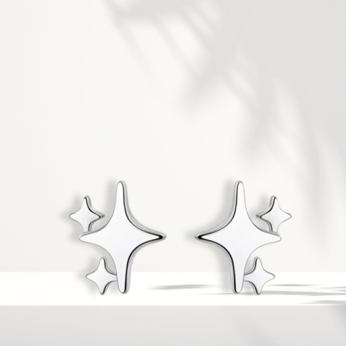 Orecchini in argento bianco