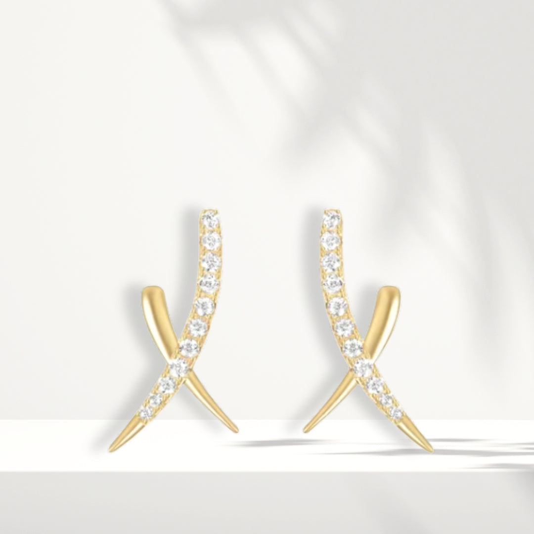 Orecchini placcati in oro