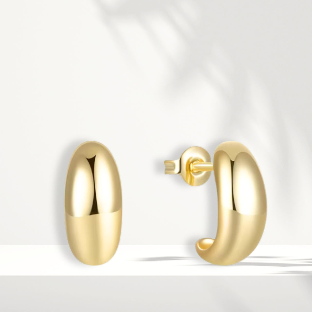 Orecchini placcati in oro