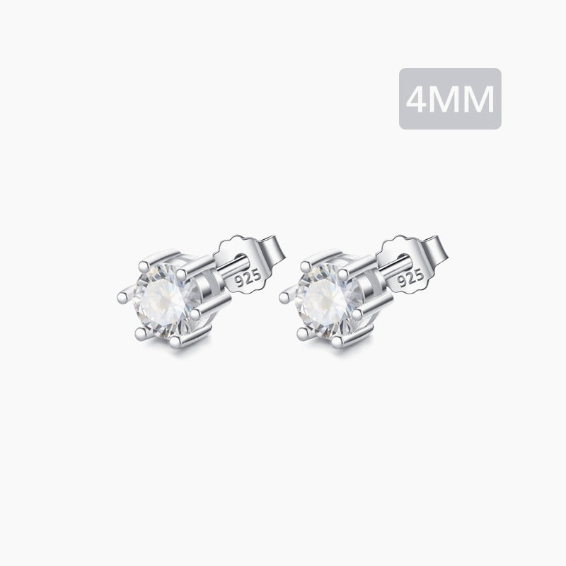 Orecchini in argento bianco