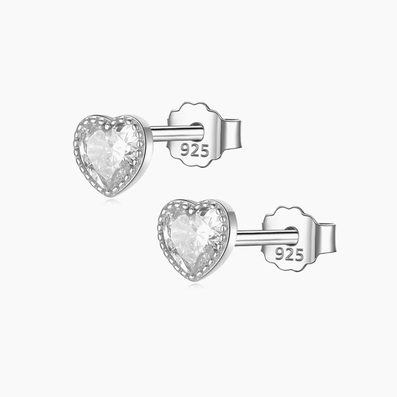 Orecchini in argento bianco