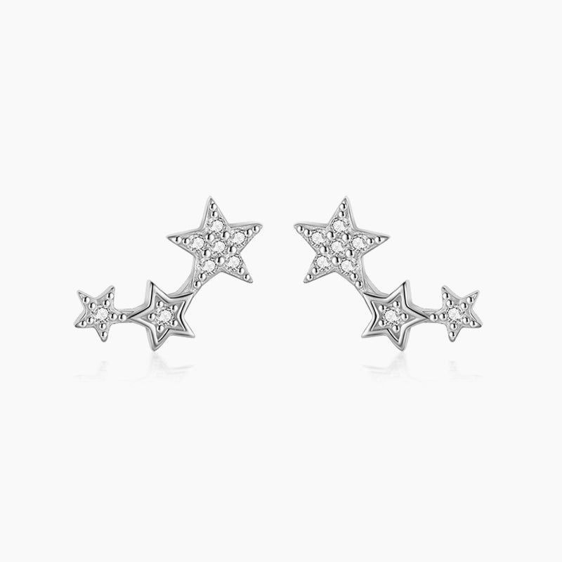Orecchini in argento bianco