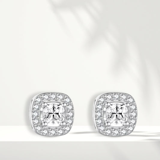 Orecchini in argento bianco