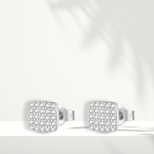 Orecchini in argento bianco
