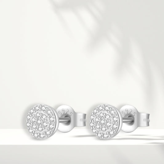 Orecchini in argento bianco