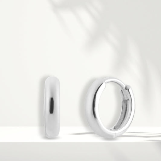Orecchini in argento bianco