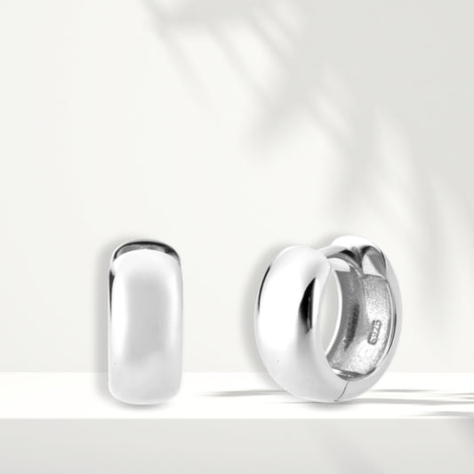 Orecchini in argento bianco
