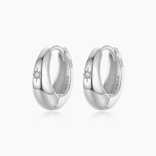 Orecchini in argento bianco