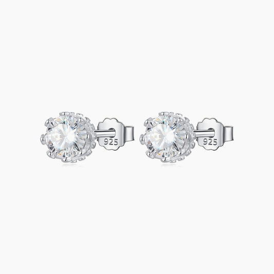 Orecchini in argento bianco